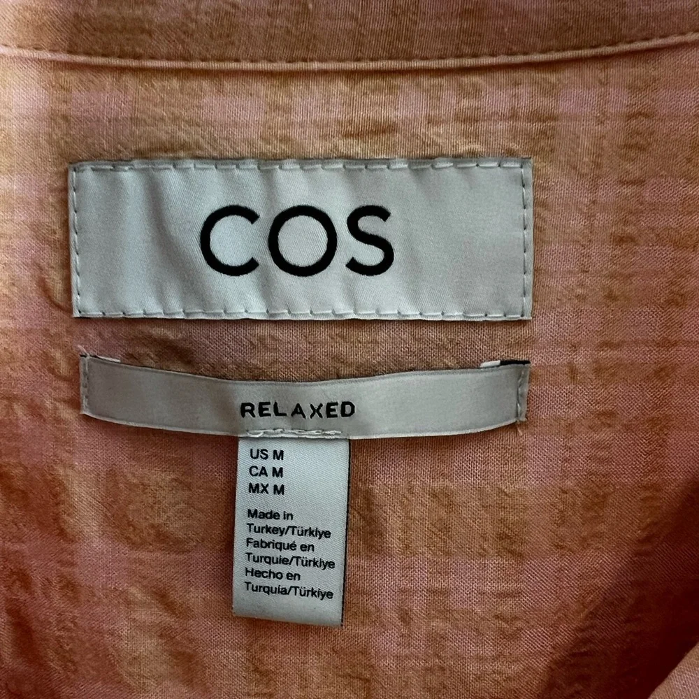 COS Oversized Casual Button Down Shirt Relaxed Fit Sz M - Picture 3 of 7